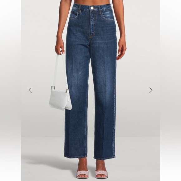 Frame Denim women’s Le High N Tight Wide Leg Jeans in Foxgrove size 34 US 16 - Picture 2 of 14